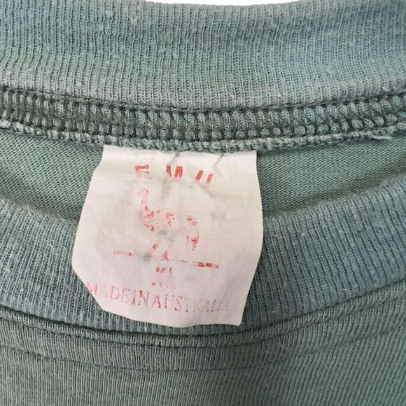 Vtg 90s Made in Australia EMU embroidery tshirt xl single stitch - Picture 13 of 16